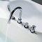 Kibi Circular Deck Mounted Bathtub Faucet with Hand Shower, Chrome KTF3101CH - alternate 2